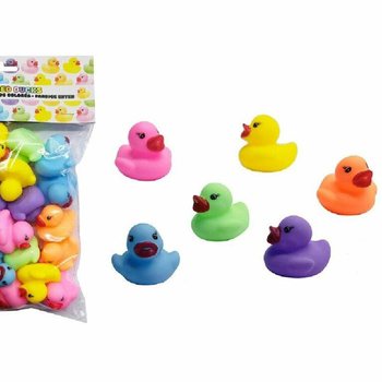 Petits canards de bain color&eacute;s (24 pcs)