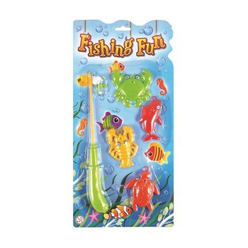 JEU DE PÊCHE MAGNÉTIQUE SUR CARTE (12 pcs)