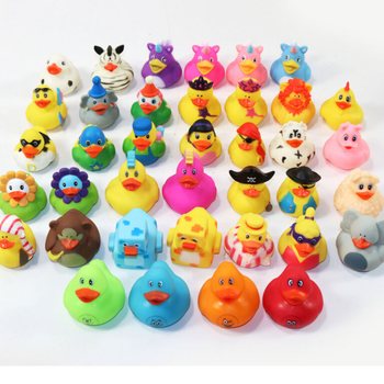MIX CANARDS DE BAIN DESIGN - Dim 5x5.5x6 Cm (38 pcs)