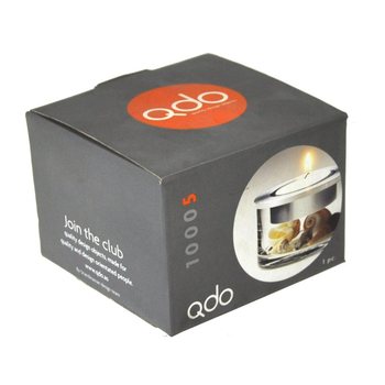 QDO - Photophore Luxe en Inox et Verre (1 pce)