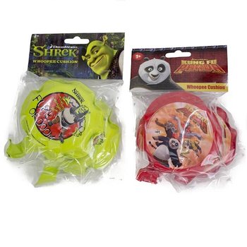 Pack de 2 Coussins Péteurs SHREK / KUNG FU PANDA (12 packs de 2)