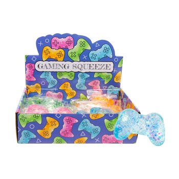 MANETTE DE JEU SQUEEZE - COULEURS MIXTES - EN PR&Eacute;SENTOIR (12 pcs)