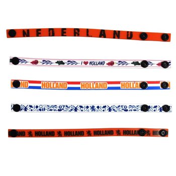 ***PRIX CHOC*** BRACELETS FAN HOLLANDE EN PR&Eacute;SENTOIR (160 pcs)