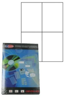 &Eacute;tiquettes autocollantes pour imprimante (100 feuilles)