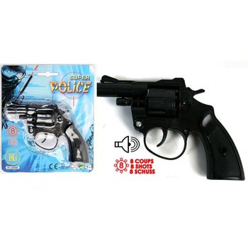 PISTOLET DE POLICE À PÉTARDS, 8 COUPS (24 pcs.)