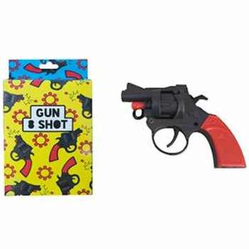 Pistolet à Pétards 8 Coups en Boîte - Assortiment de Couleurs (6 pcs)