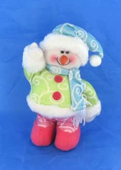 Bonhomme de neige color&eacute; (Lot de 6)
