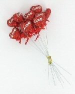 C&OElig;UR D&Eacute;CORATIF DE L'AMOUR (12 pcs)