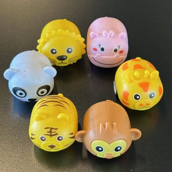 Animaux de la Jungle à Friction (Pull Back) - Présentoir (36 pcs)