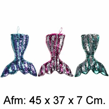 Coussin Queue de Sir&egrave;ne en Peluche XL - 45 cm - Couleurs Mix (4 pi&egrave;ces)