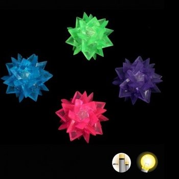 BALLE REBONDISSANTE &Eacute;TOILE LUMINEUSE (12 pcs)