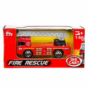 MIX DE V&Eacute;HICULES DE POMPIERS EN M&Eacute;TAL EN PR&Eacute;SENTOIR (36 pcs)