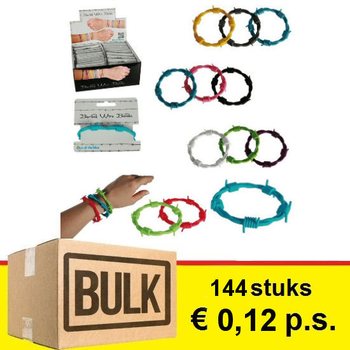 ***OFFRE DE GROS*** BRACELETS BARBELÉS EN PRÉSENTOIR (144 pcs.)