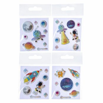 AUTOCOLLANTS PAILLETTES - MOD&Egrave;LE : ESPACE / SPACE (100 pcs)