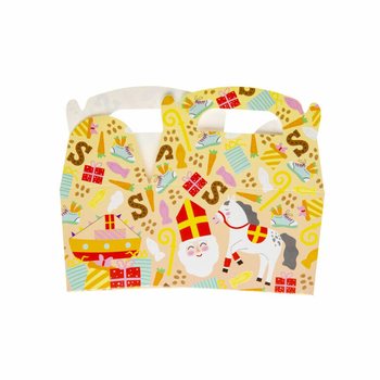 Bo&icirc;tes &agrave; friandises Saint-Nicolas 12x12.5x6 cm (12 pcs)