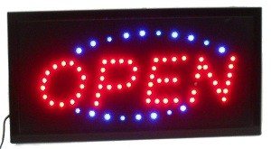 Enseigne Lumineuse LED "OPEN" – 2 Couleurs