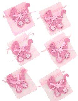 Sachet Cadeau de Naissance - Rose Bébé (12 pcs)