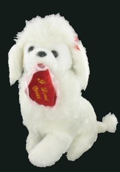 ADORABLE CANICHE AVEC CŒUR