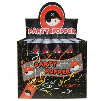 CANON À CONFETTIS PIRATE - EN PRÉSENTOIR (24 pcs)