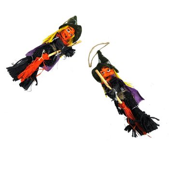 SORCIÈRE VOLANTE SUR BALAI 14 CM (20 pcs)