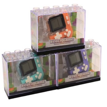 CONSOLE DE JEU BLOCK - COULEURS MIXTES - EN PR&Eacute;SENTOIR (12 pcs)