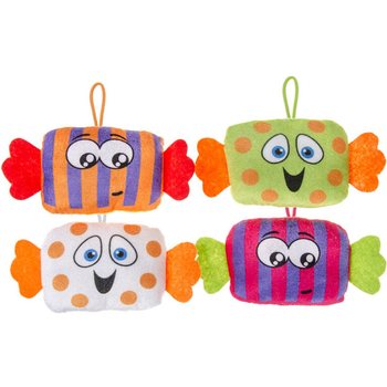 BONBONS EN PELUCHE - 23 cm - COULEURS MIXTES (24 pièces)