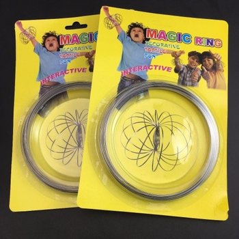 Magic Rings / Flow Rings - Anneau Magique Cinétique 3D - MULTICOLORE | SUR CARTE (12 pcs)