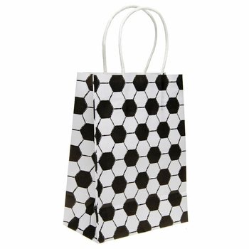 Sacs Cadeaux en Papier Football 16x9x22 cm (12 pièces)
