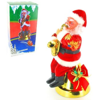 P&egrave;re No&euml;l Anim&eacute; avec Saxophone (2 pcs)
