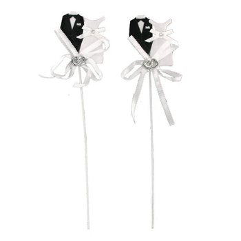 Pique à Gâteau - Couple de Mariés (12 pcs.)