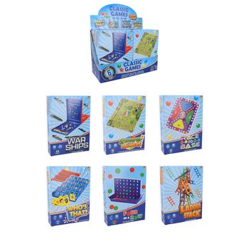 JEUX DE VOYAGE CLASSIQUES - EN PRÉSENTOIR (6 pcs)