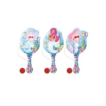 Jeu de Palette avec Balle Élastique Sirène (Lot de 24)