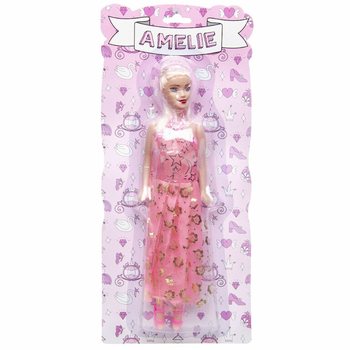 Poup&eacute;e Am&eacute;lie sur Carte - Couleurs Mix (12 pcs)