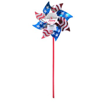 MOULINS À VENT 43 CM. (17 pcs.) - Drapeau USA