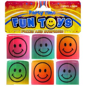 6 PIÈCES MINI RESSORTS SMILEY Ø3.5 CM EN SACHET (LOT DE 6 SACHETS)
