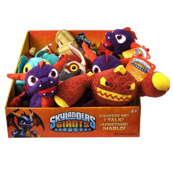Peluches Skylanders avec son en pr&eacute;sentoir (12 pcs)