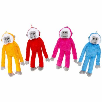 Grand Singe en Peluche, 43 cm - Mix de Couleurs (12 pcs)