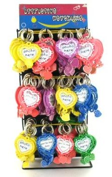 PRÉSENTOIR DE PORTE-CLÉS : CŒUR PHOTO (144 pcs)