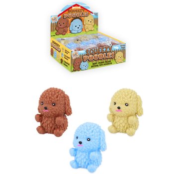 Caniches Stretchy Squishy en Pr&eacute;sentoir (12 pi&egrave;ces)