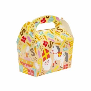 Bo&icirc;tes &agrave; friandises Saint-Nicolas 12x12.5x6 cm (12 pcs)