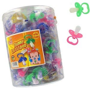 TÉTINES EN BONBON EN TUBE (60 pcs)