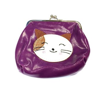 Porte-monnaie (enfant) chat couleurs assorties (6 pcs)