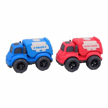 JOUECO - Coffret de V&eacute;hicules de Secours BIO - &Agrave; partir de 18 Mois (1 pce)