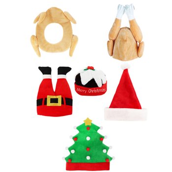 MIX BONNETS DE NO&Euml;L RIGOLOS DE LUXE - XMAS CAPS (6 pcs)