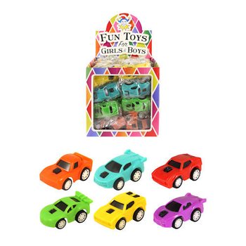 VOITURES DE SPORT À FRICTION EN PRÉSENTOIR (48 pcs)
