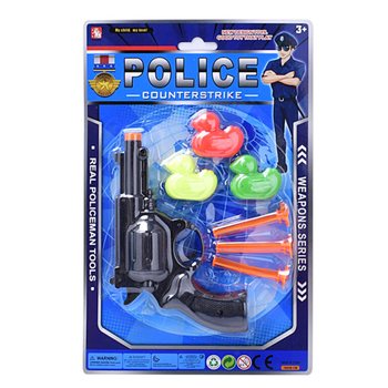 Set de jeu de police sur carte - 2 mod&egrave;les assortis (6 pi&egrave;ces)