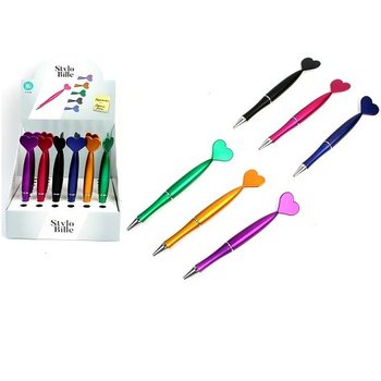 STYLOS CŒUR EN PR	SENTOIR (48 pcs)