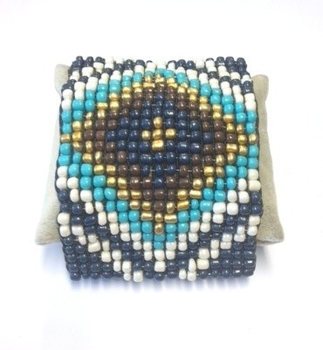 Bracelet Aztèque Bleu (1 pc)