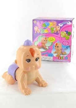 Bébé rampant avec sons