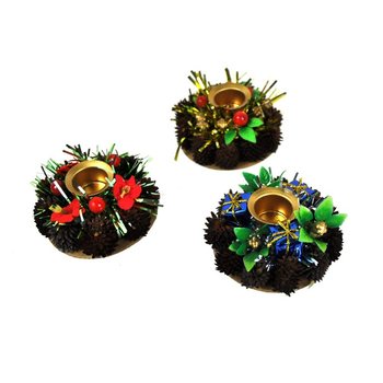 Bougeoirs de No&euml;l (9 pi&egrave;ces)